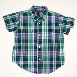 Chaps Short Sleeve Button Down Size 24 Months